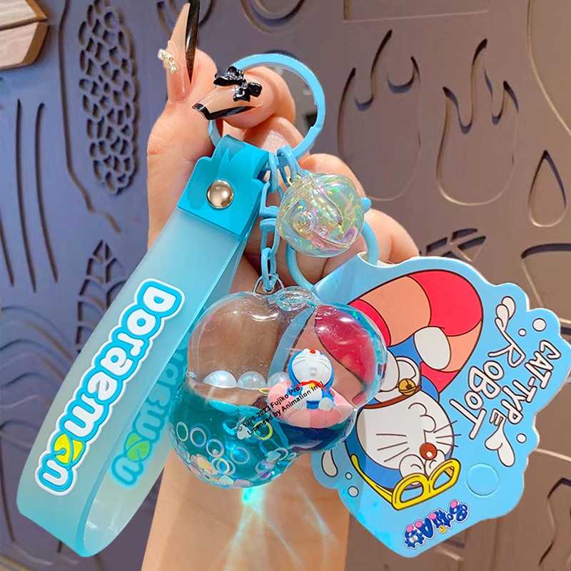 Móc Khóa Hình Bình Sữa Doremon Đáng Yêu