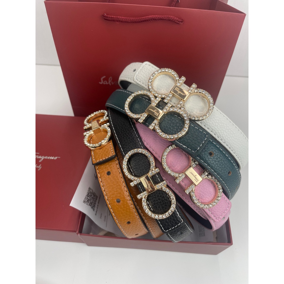 Hàng Có Sẵn! Ferragamo Thắt Lưng Da Bò Thời Trang Dành Cho Nam Và Nữ