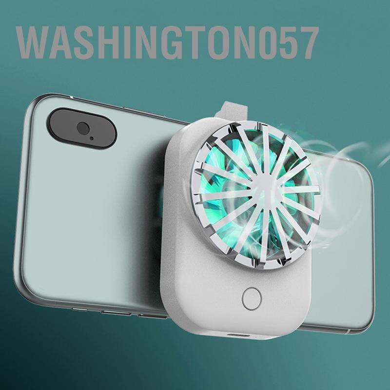 Washington057 Điện Thoại Di Động Làm Mát Quạt Tản Nhiệt Game USB Không Dây Lưng Kẹp Thoáng Gió Có Thể Điều Chỉnh