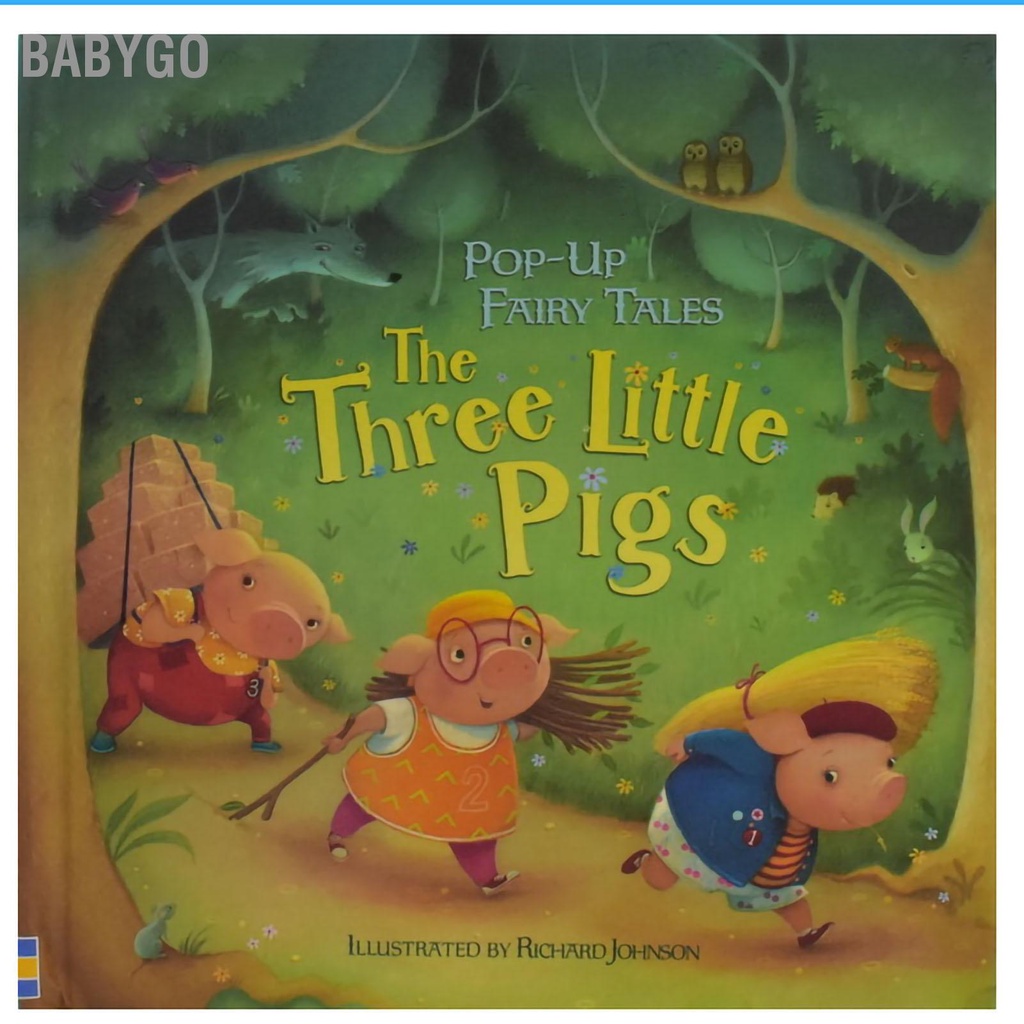 ● BabyGo Trẻ Em Popup Sách Kid Ngộ Nghĩnh Hoạt Hình Dễ Thương Hoa Văn Ban Truyện Đồ Chơi Giáo Dục Quà Tặng Sinh Nhật