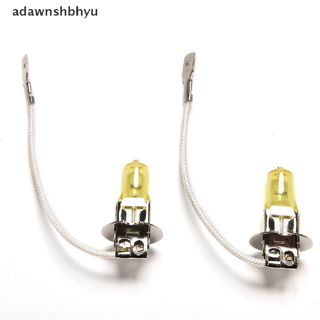 Set 2 Đèn Pha 55W 12V H3 Ánh Sáng Vàng / Trắng Chuyên Dụng Cho Xe Hơi