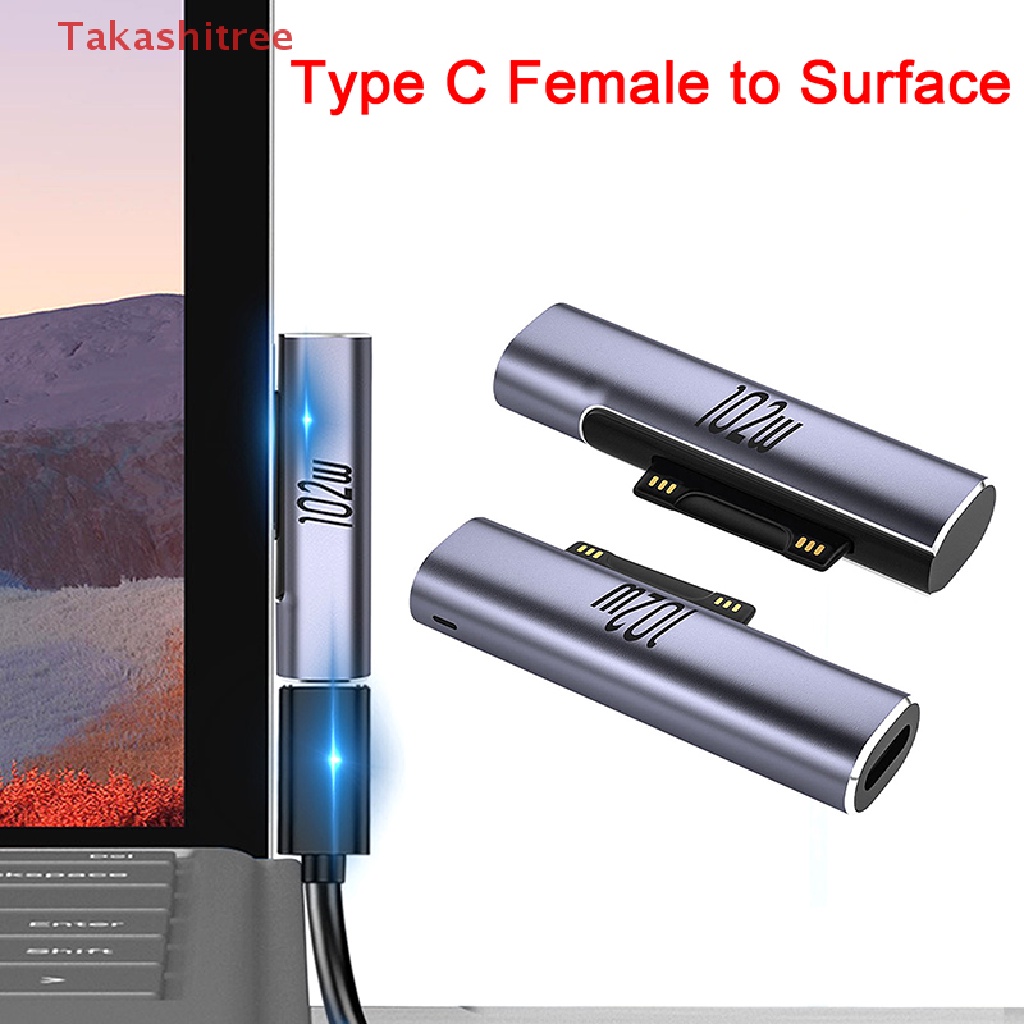 Bộ Chuyển Đổi Máy Tính Bảng Microsoft Surface Pro X 8 7 6 Sang USB Type C 102W PD