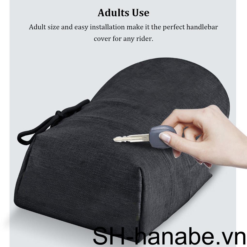 Bộ 2 Vỏ Bọc Tay Lái Xe Máy Bằng Vải Oxford Phối Lưới Thoáng Khí Chống Thấm Nước / Gió