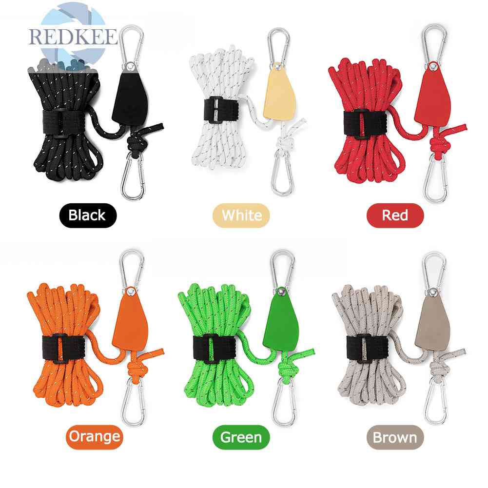 Ròng Rọc Kéo Căng Dây Lều Cắm Trại 4mm 4m