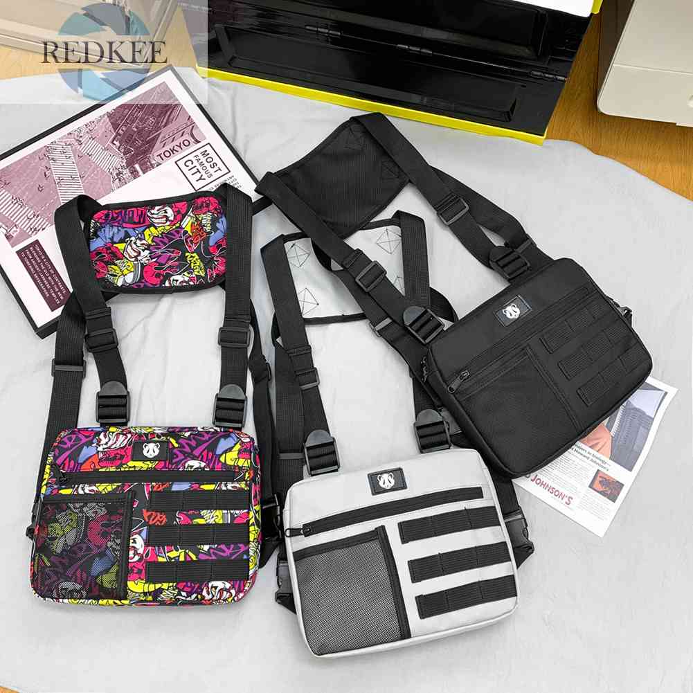 Túi Đeo Chéo Ngực Bằng Vải Oxford Tùy Chỉnh Nhỏ Gọn Tiện Dụng Cho Nam Leo Núi
