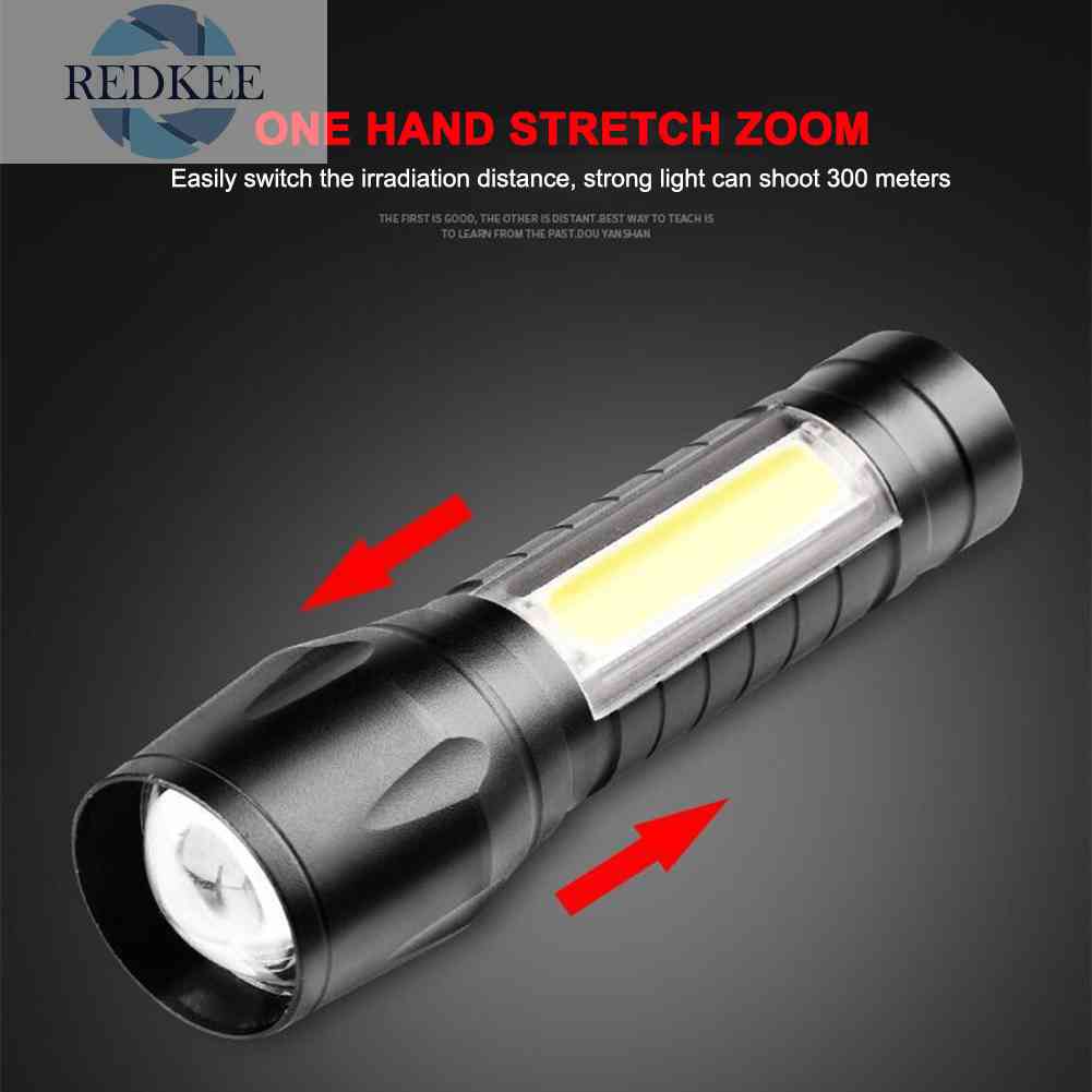 Đèn Pin LED Mini Chống Thấm Nước Sạc USB Tiện Lợi