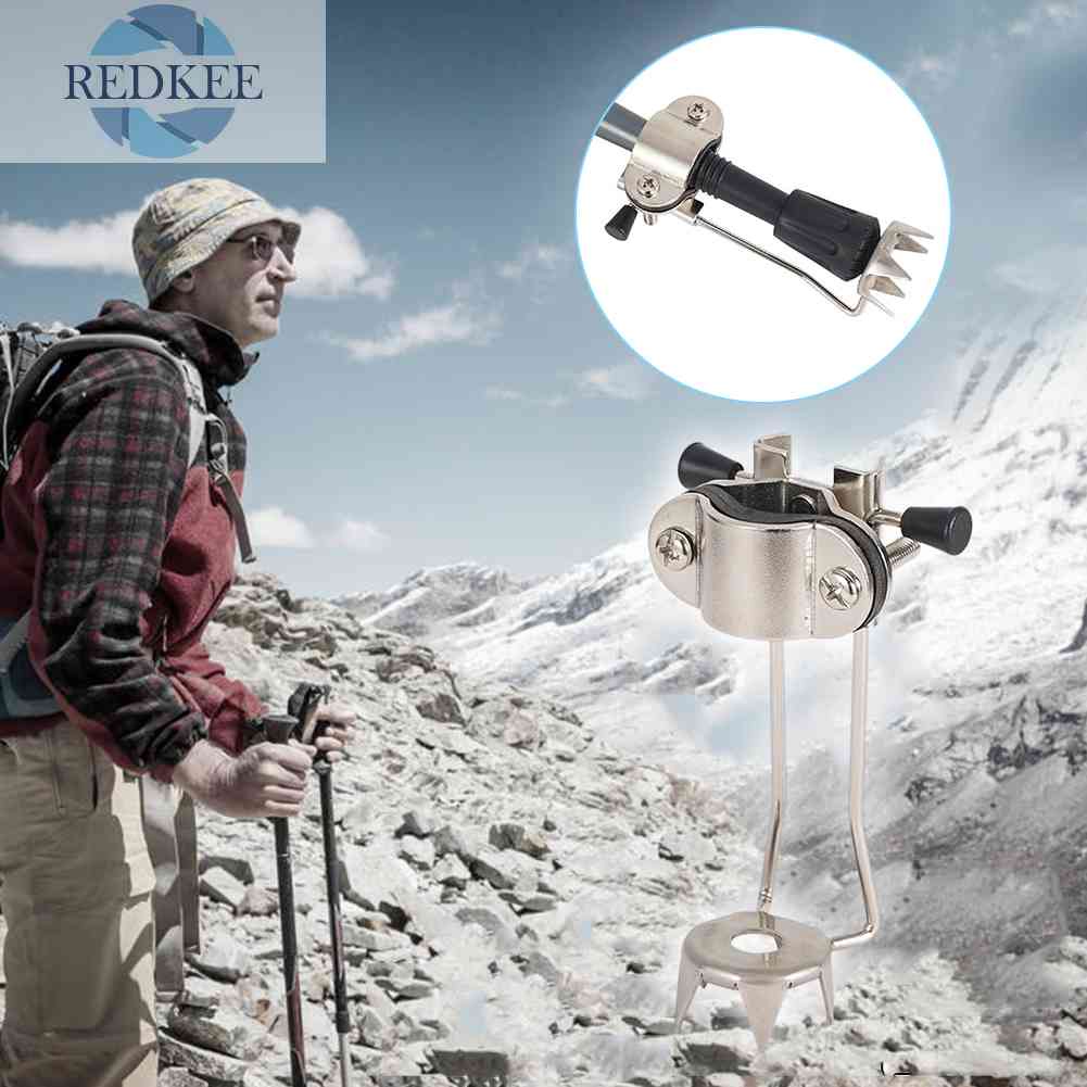 Phụ Kiện Đầu Gậy Leo Núi Bằng Thép Không Gỉ Chống Trượt