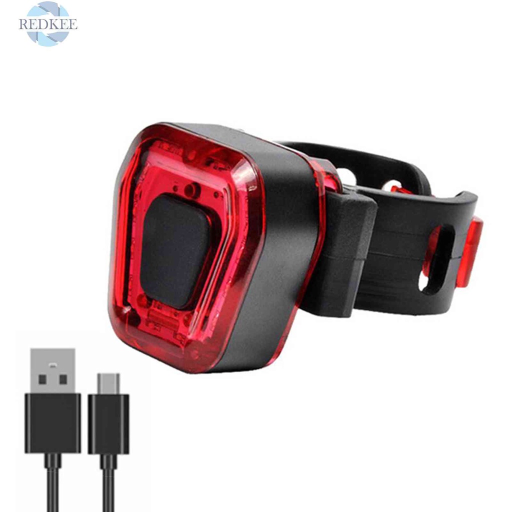 Đèn Gắn Đuôi Xe Đạp 5 Chế Độ Sáng Có Thể Sạc Lại Bằng Hợp Kim Nhôm