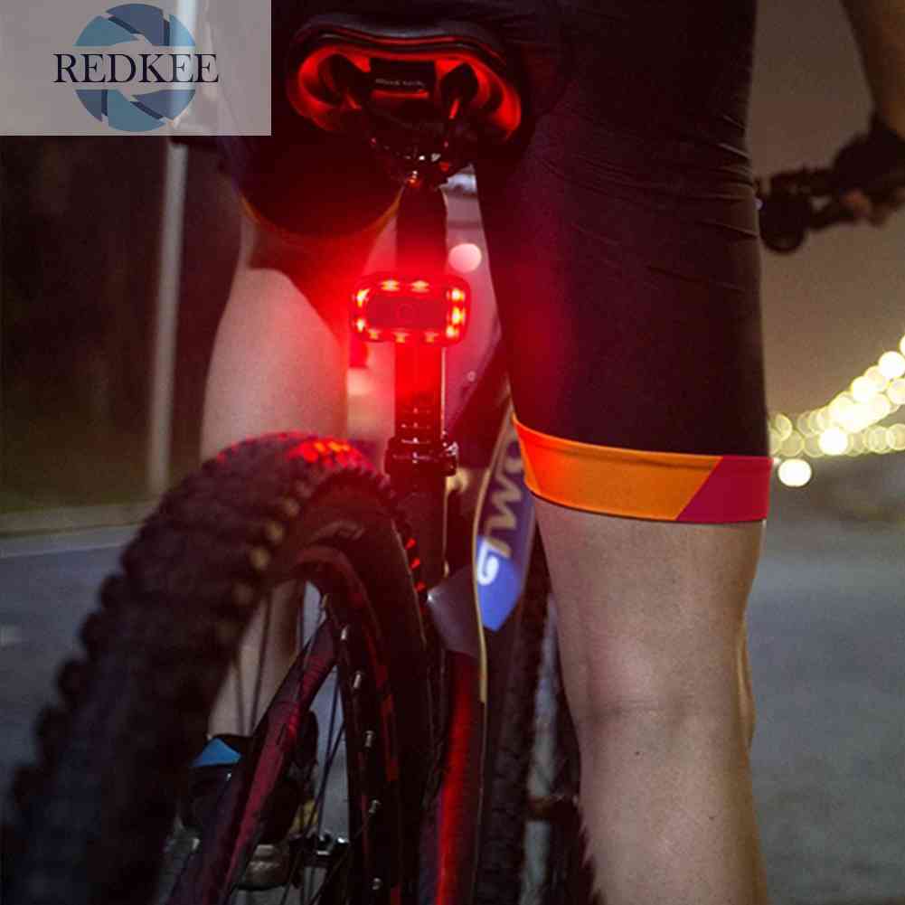 Đèn LED Đuôi Xe Đạp Thông Minh Độ Sáng Cao Có Thể Sạc Lại Bằng Cổng USB