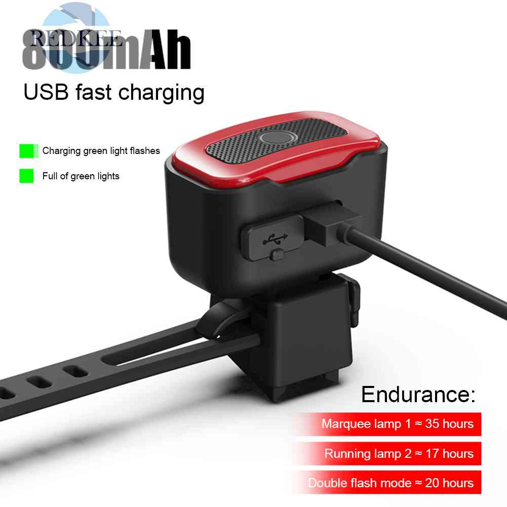 Đèn LED Đuôi Xe Đạp Thông Minh Độ Sáng Cao Có Thể Sạc Lại Bằng Cổng USB