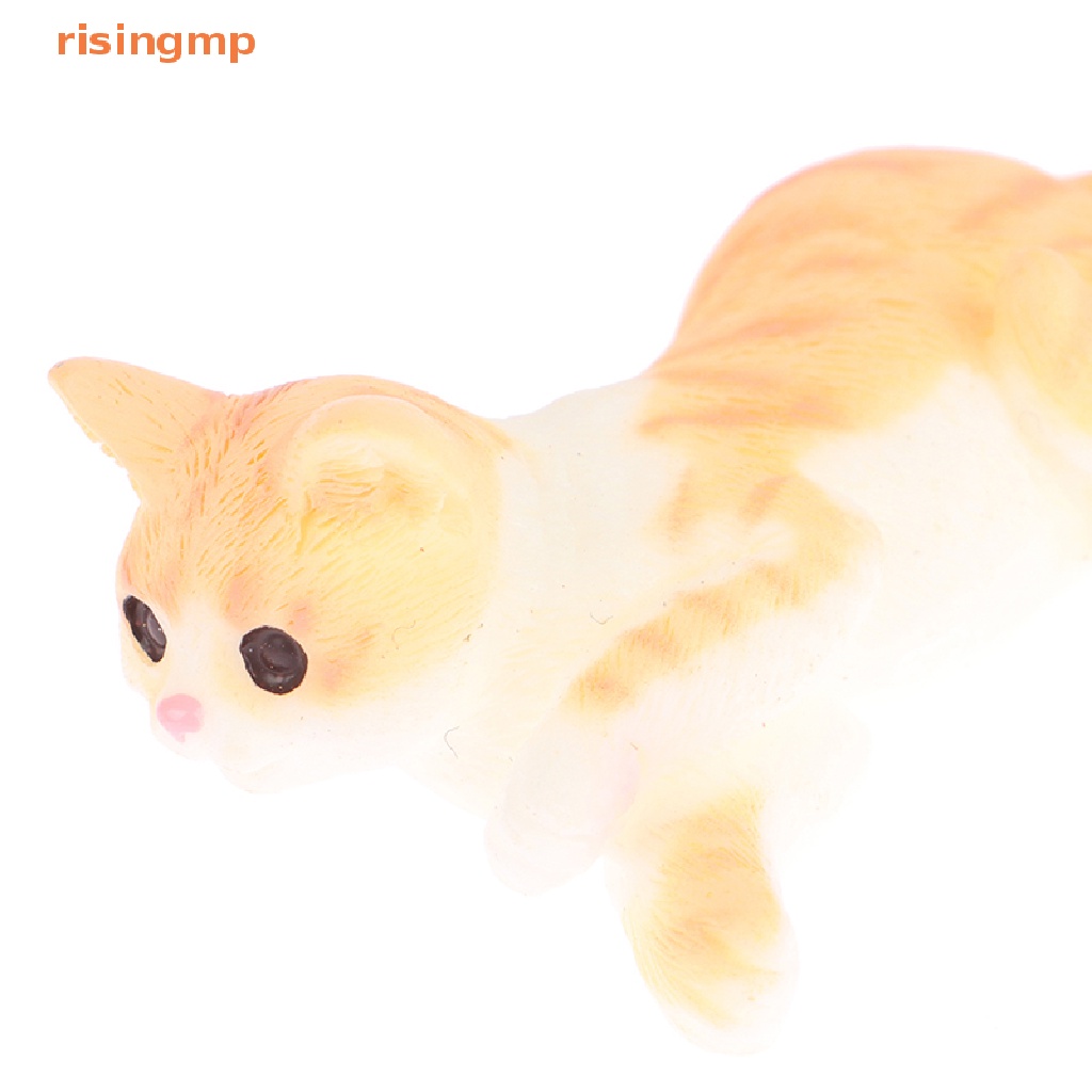 Đồ trang trí Chú Mèo Mini Bằng Nhựa Resin Dễ Thương Dùng Trang Trí Nhà Búp Bê