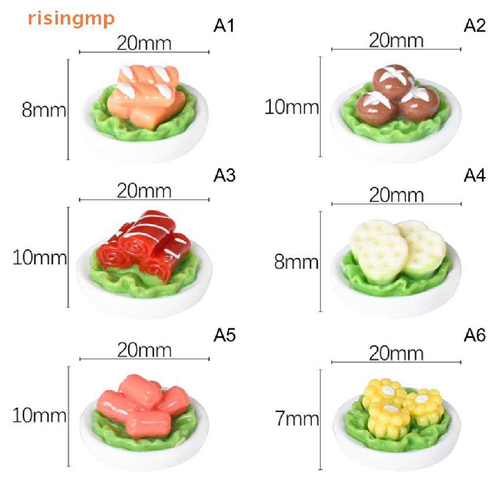 Set 5 Đĩa Nấu Ăn Mini Đồ Chơi Cho Nhà Búp Bê