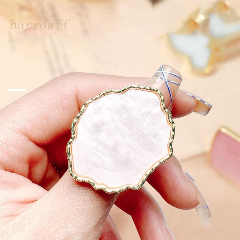 Bảng Màu Vẽ Móng Nghệ Thuật Bằng Nhựa Resin Kèm Nhẫn Có Thể Điều Chỉnh