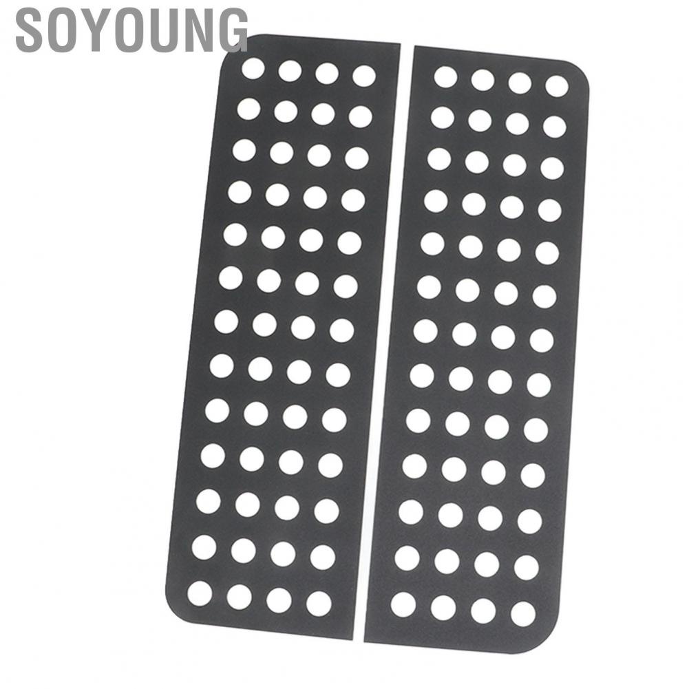 Soyoung 2 Pcs Rear Door Window Decals Aluminium Alloy Glass Panel Trim Strip  for Wrangler JK Unlimited 2007 2008 2009-2017