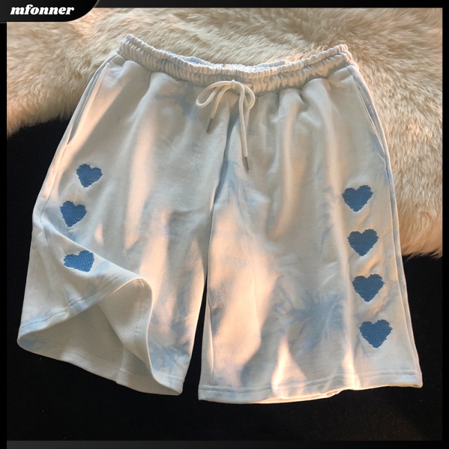 Quần Short Thể Thao Họa Tiết Màu Nhuộm Thời Trang Cho Nam Và Nữ