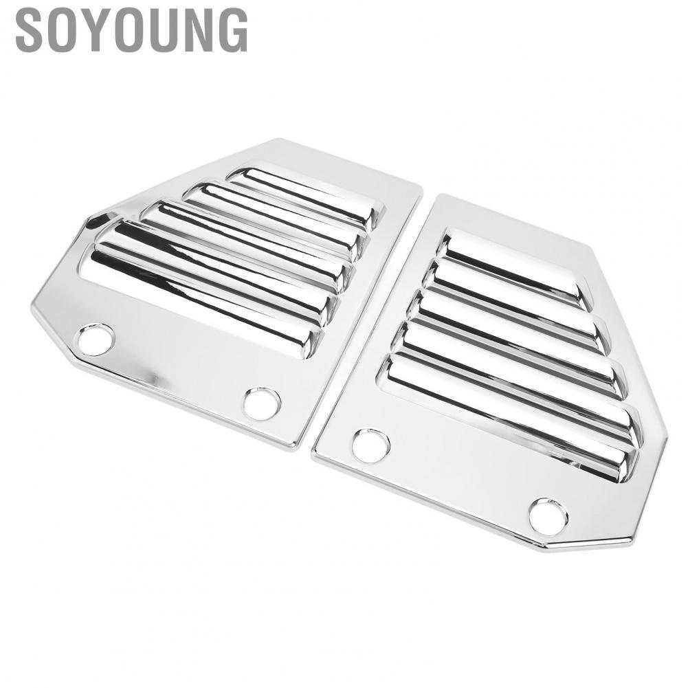 Soyoung Vent Fender Intake Grille  Car Exterior Hood Glossy Surface Sturdy Construction Wear Resistant for Vehicle