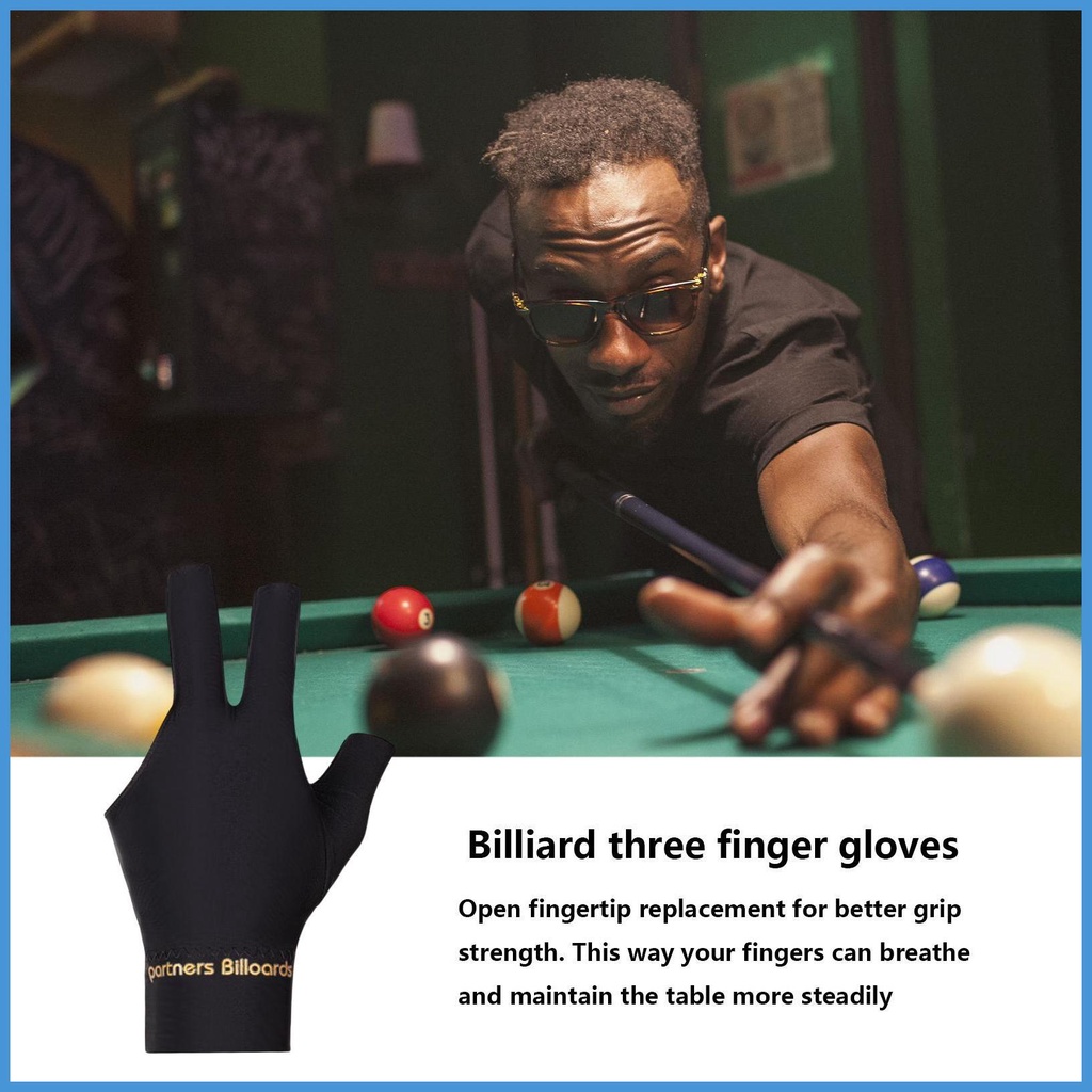 Găng Tay Ba Ngón Chống Trượt Dùng Để Chơi Bida