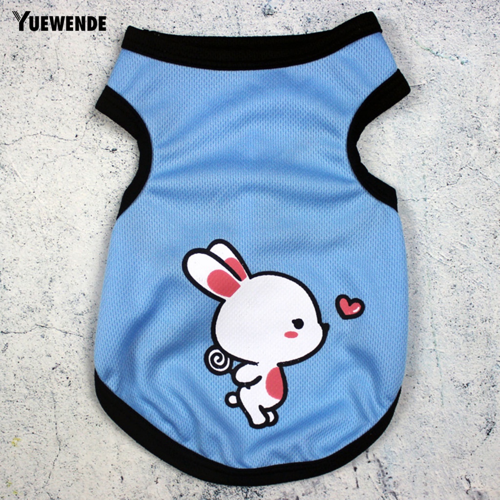 Áo Không Tay In Họa Tiết Hoạt Hình Thời Trang Cho Thú Cưng