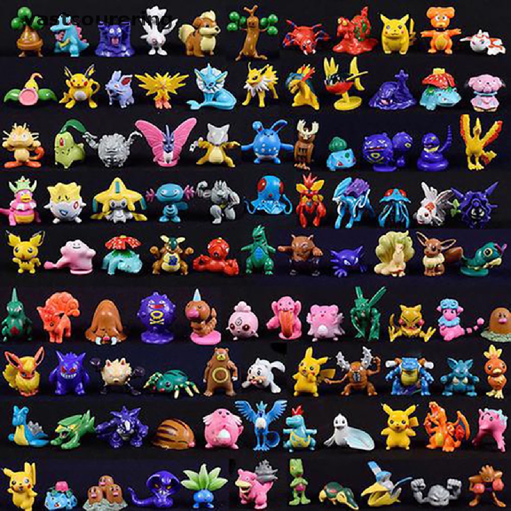 Bộ 24 Mô Hình Thú Pokemon Kích Thước 2.5-3cm