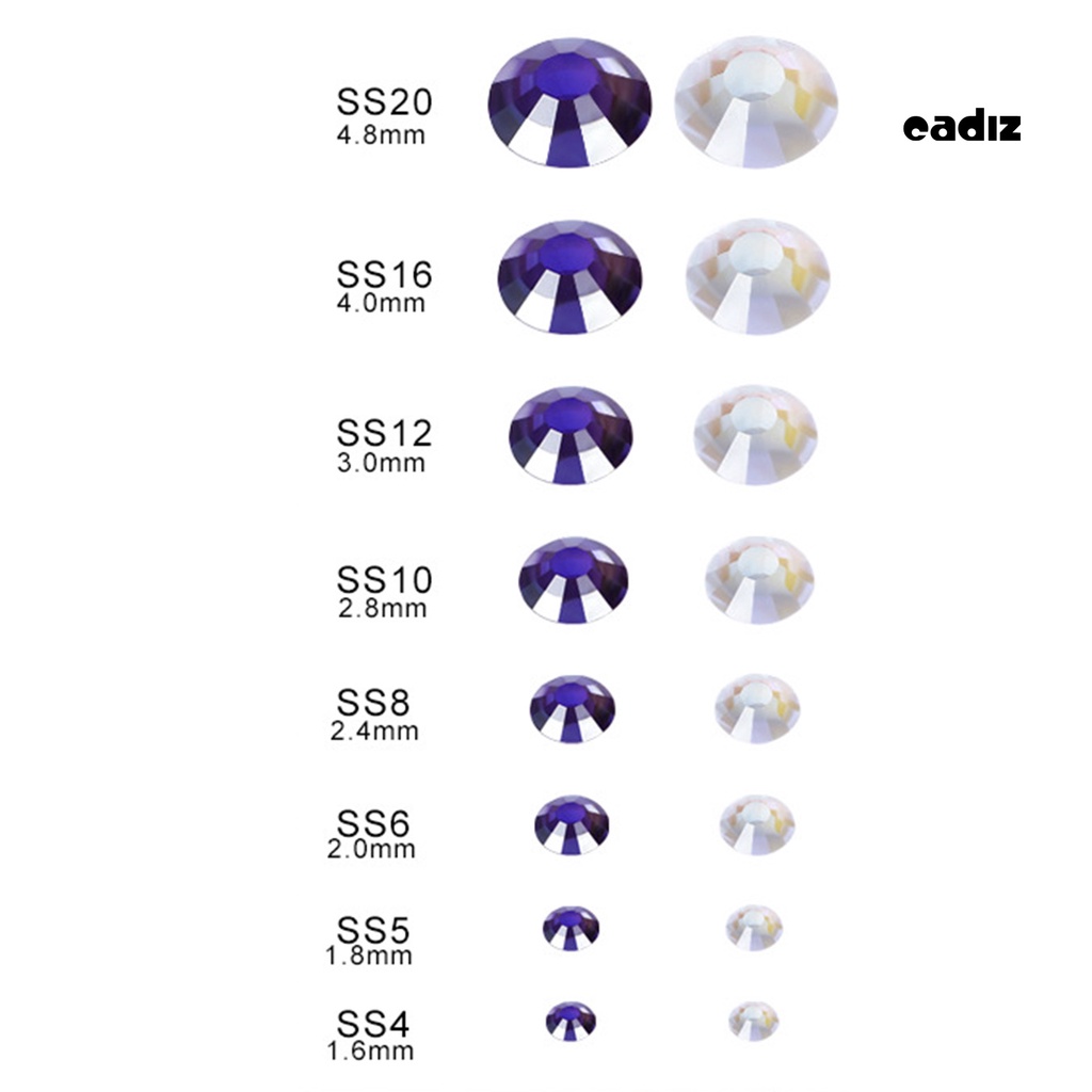 1 Túi Đá Pha Lê Trong Suốt Lấp Lánh Nhiều Kích Cỡ Trang Trí Móng Tay DIY