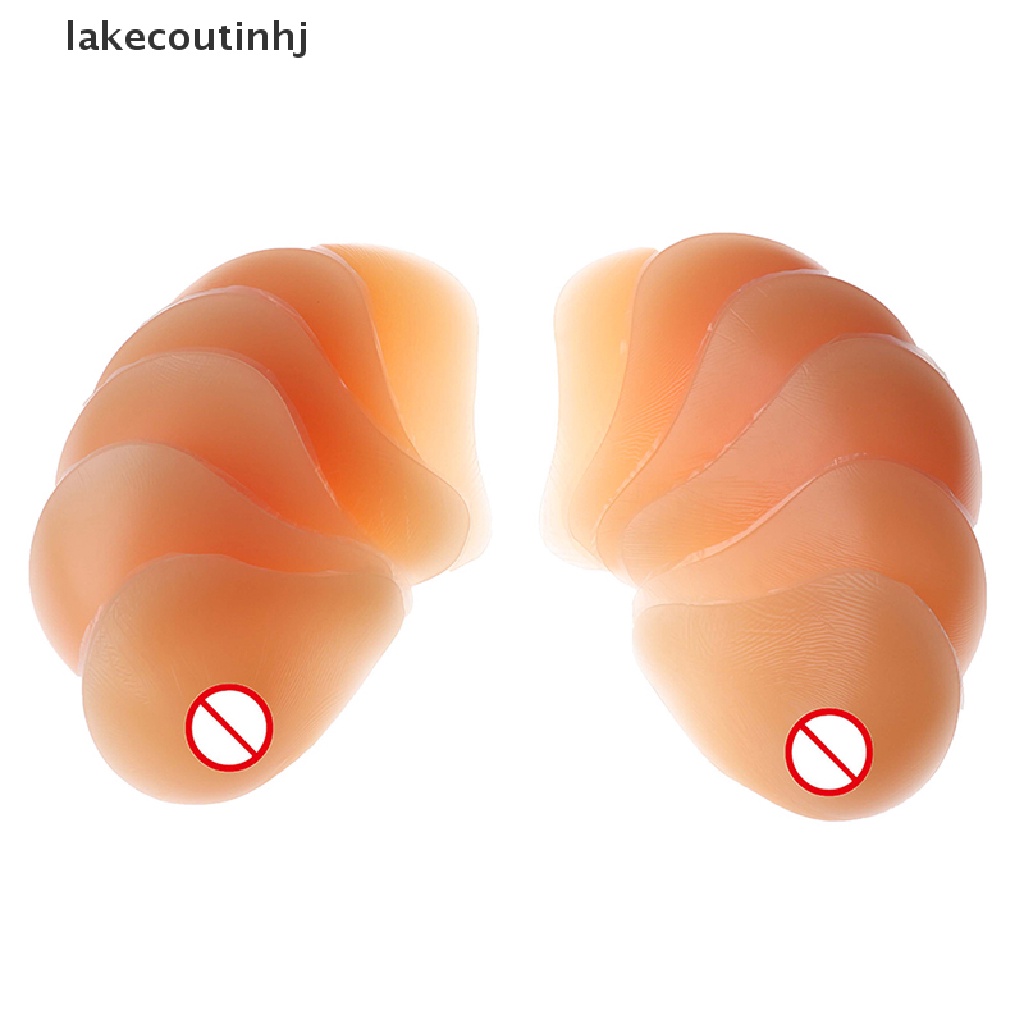 Lakecou Miếng Silicone Hỗ Trợ Ngực Giả Xoắn Ốc