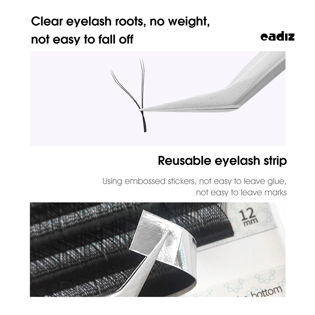 Cặp Lông Mi Giả 12 Hàng Hiệu Ứng 3D Tự Nhiên Hình Chữ Y Dành Cho Nữ