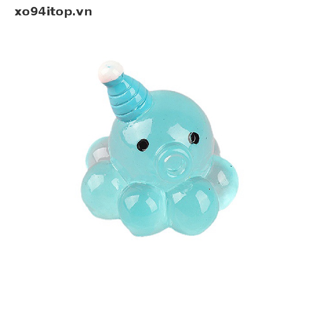 1 Tượng Bạch Tuộc Mini Dạ Quang Trang Trí Tiểu Cảnh