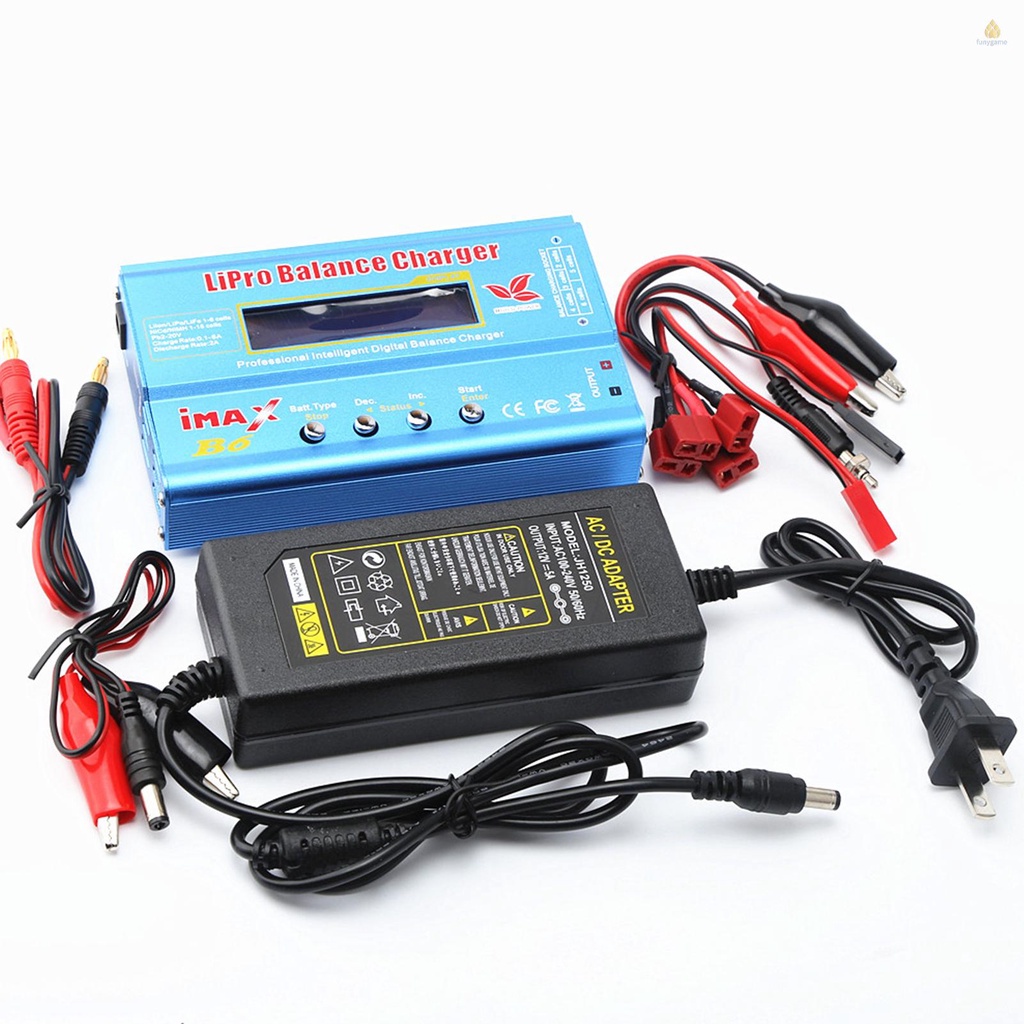 Bộ Sạc / Sạc Cân Bằng B6 Mini Đa Năng AC / DC Cho Pin LiPo Li-ion LiFe NiCd NiMH Pb RC