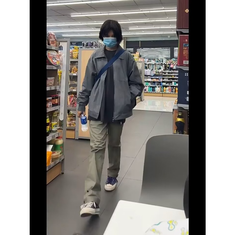 Quần Dài Dáng Ôm Phong Cách Đường Phố Mỹ Thời Trang Xuân Thu Cá Tính Cho Nam