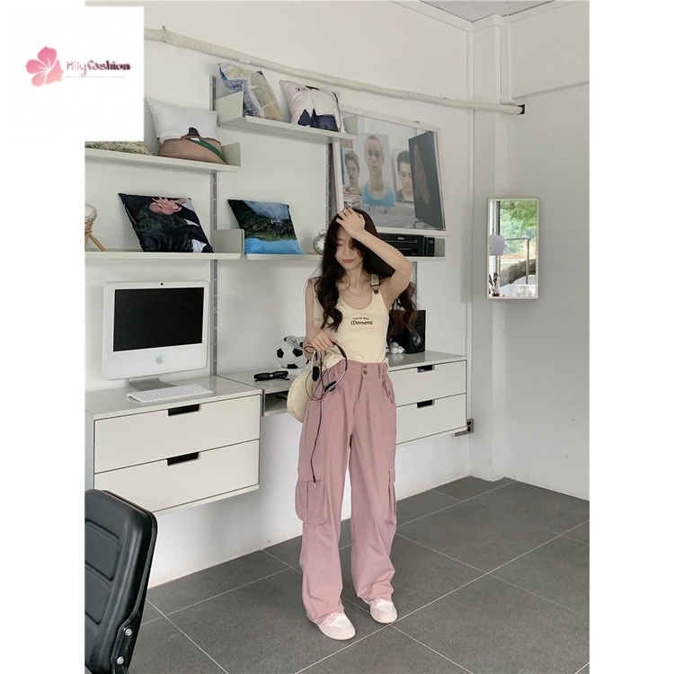 Áo Hai Dây Mỏng Vừa Vặn Mùa Hè Thêu Chữ Phong Cách Mỹ Thiết Kế Mới Cho Nữ