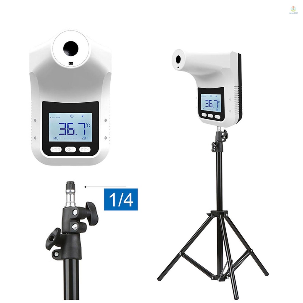 K3 Pro Sterile Thermometer Non-contact Automatic Infrared Thermometer Hanging Temperature  5 Languages Adjustable Volume ℃/℉ USB/Power Bank/4*AA Battery Charge 3 Installation Me