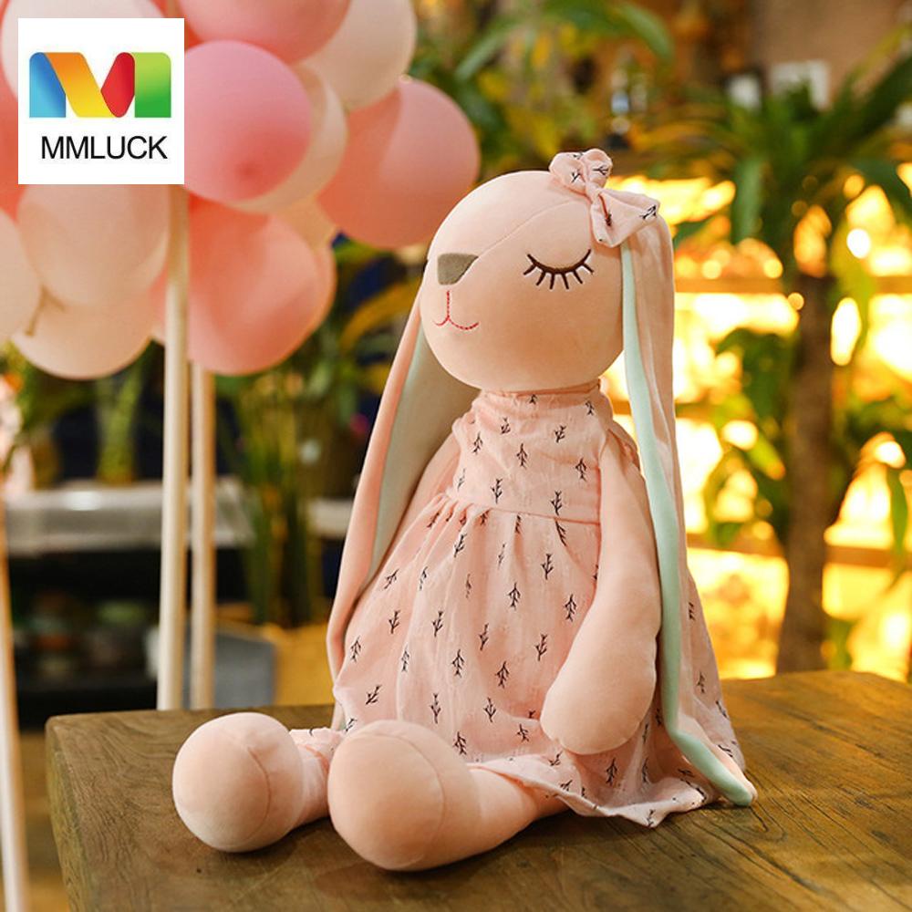Đồ chơi thỏ nhồi bông tai dài xinh xắn MMULCK