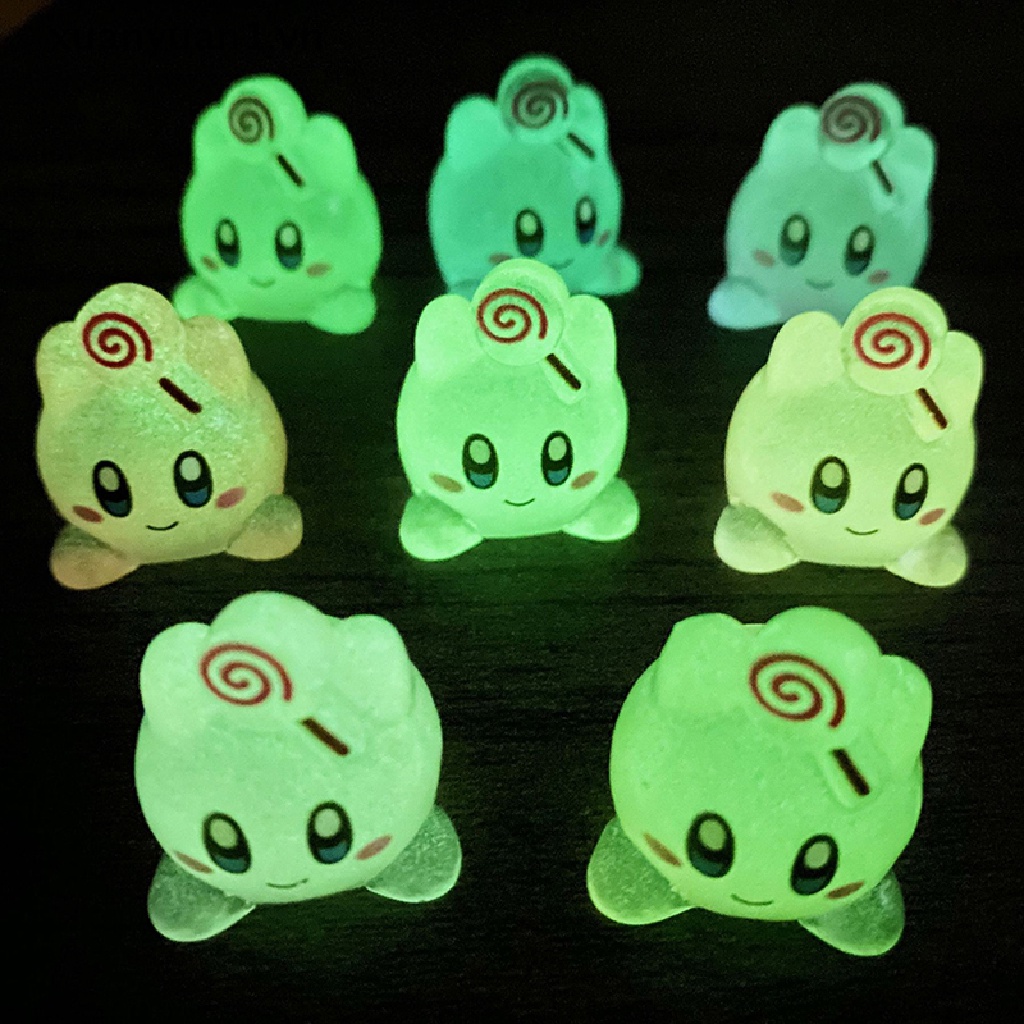 1 Mô Hình Xe Hơi Kirby Bong Bóng Mini Bằng Nhựa Phát Quang Trang Trí Bảng Điều Khiển Xe Hơi