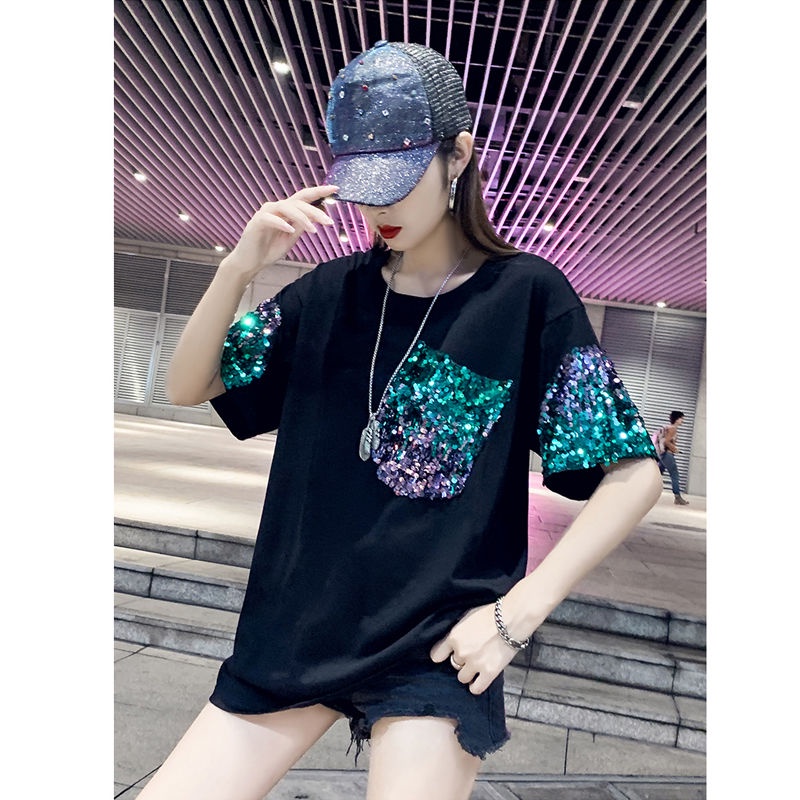 Áo Thun Tay Ngắn Dáng Rộng Cỡ Lớn 2-150kg Thời Trang 2023 Mới Cho Nữ