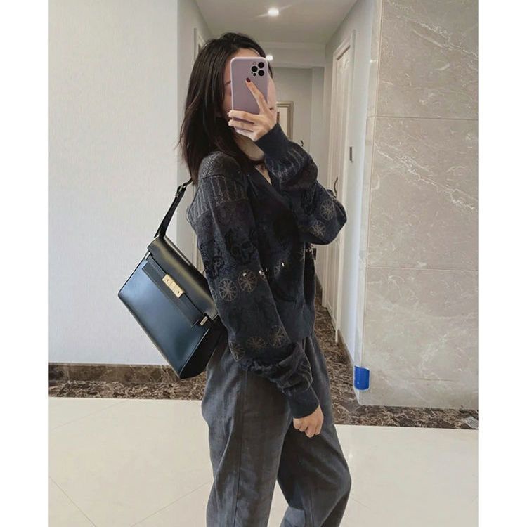 Túi Xách Đeo Vai / Kẹp Nách Chất Liệu Da Phong Cách Thời Trang Retro 2022 Dành Cho Nữ