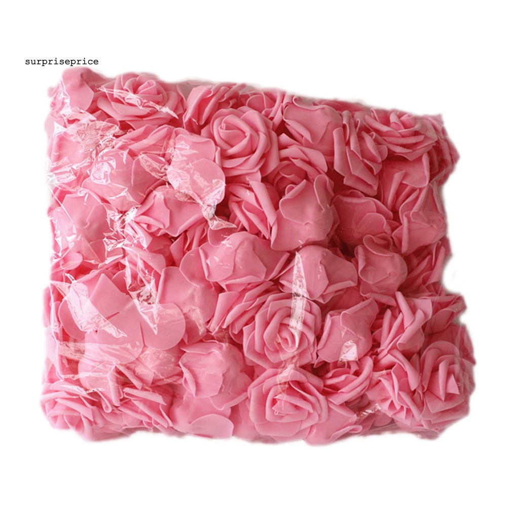 Set 100 Bông Hồng Giả Bằng Xốp Dùng Trang Trí Tiệc Cưới