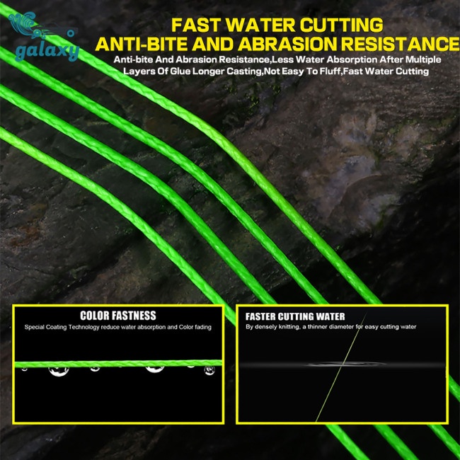 Galaxy Cuộn Dây Câu Cá Bện 12 Sợi Pe 300m Bền Chắc Chất Lượng Cao Cho Nước Mặn