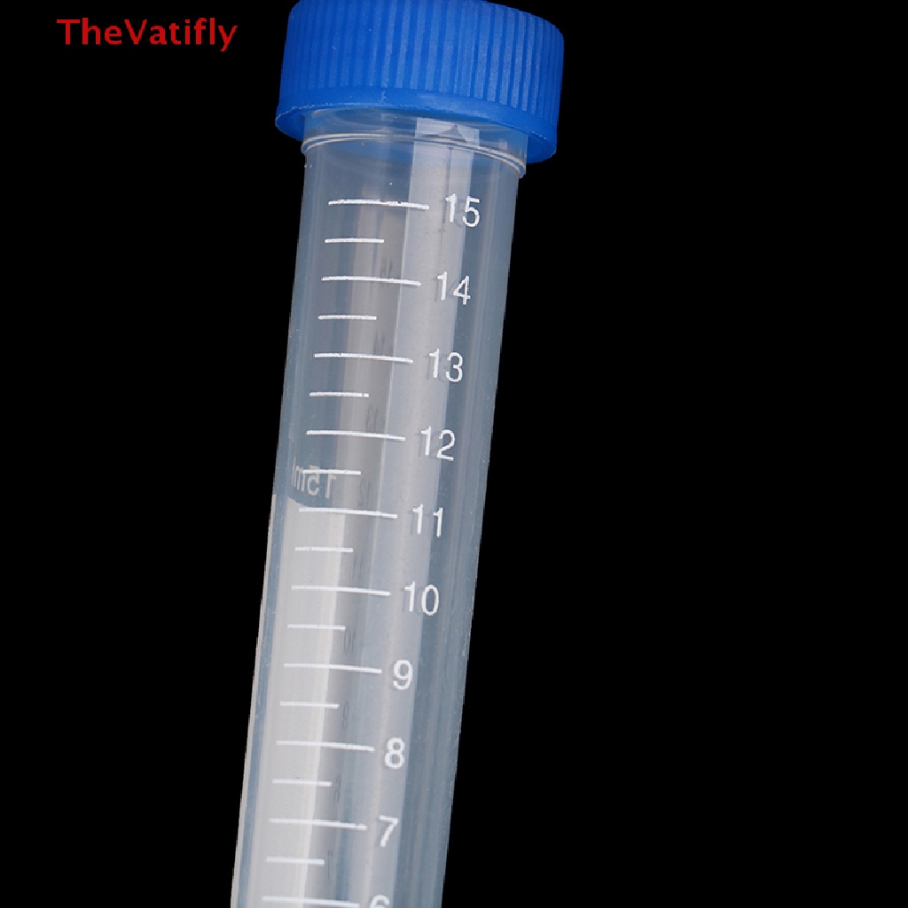 [Thevalifly] Set 100 Ống Nghiệm Trung Tâm 15 ml Mẫu Thử Với Vỏ Vít Nhựa