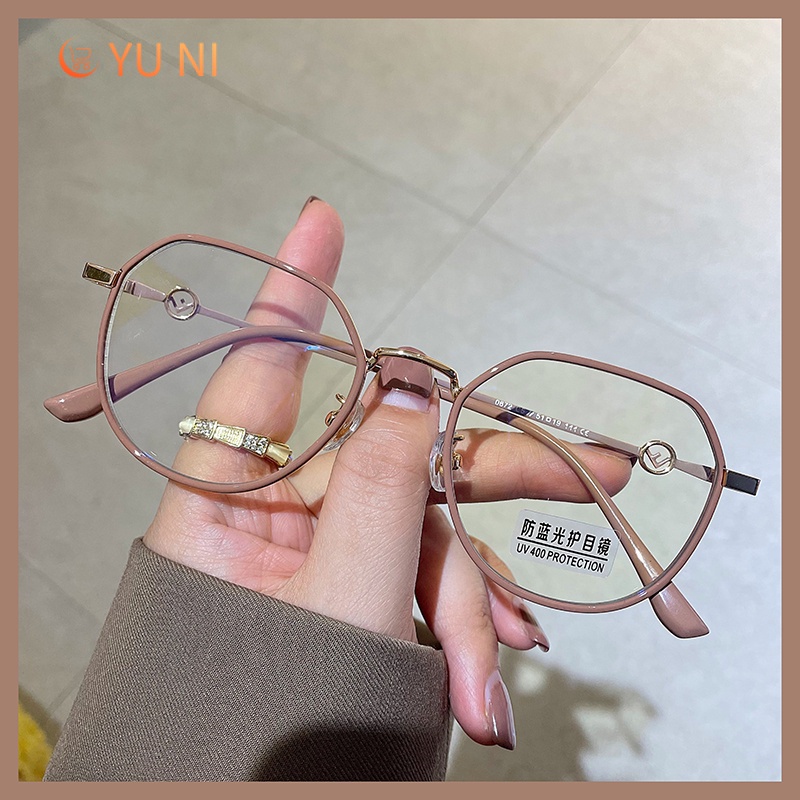 gọng kính cận kim loại nữ  Kính Bảo Vệ Mắt Chống Bức Xạ / Máy Tính Ánh Sáng Xanh kính 0 độ nữ