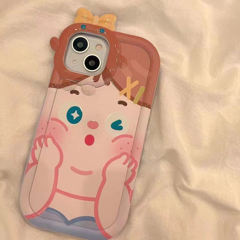 ✅Ốp Điện Thoại Trong Suốt Họa Tiết Hoạt Hình Dễ Thương Cho Iphone pro1211 xr1413promaxxs 8p SRB4