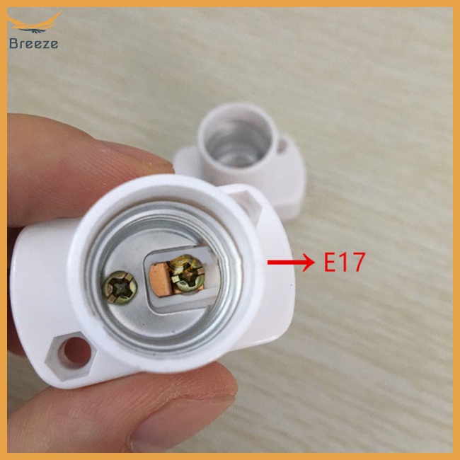 Giá Đỡ Bóng Đèn LED E17 Hình Vuông Màu Trắng Chất Lượng Cao Chống Lão Hóa