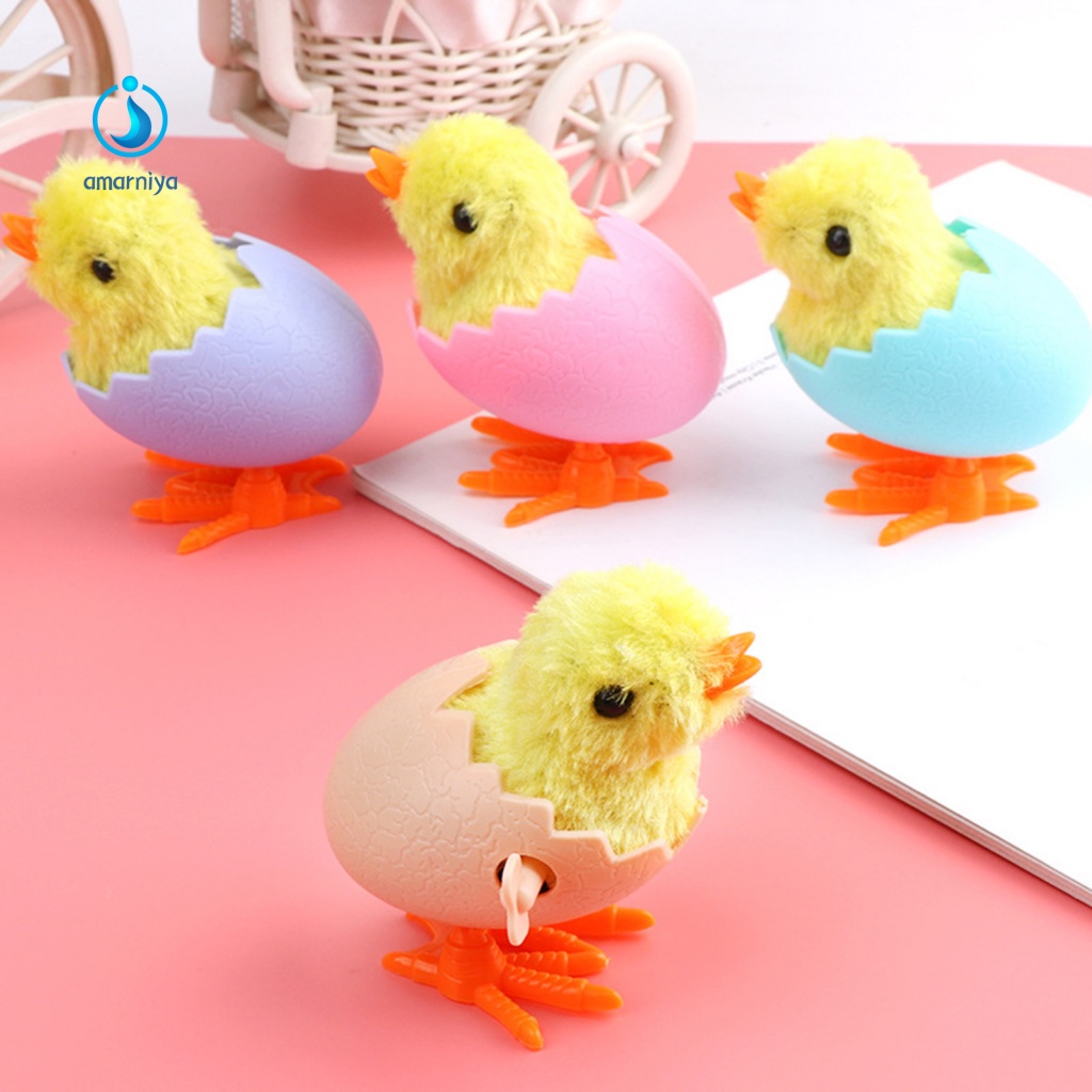 Amar Thú Nhồi Bông Hình Gà Con Lên Dây Cót Cho Bé