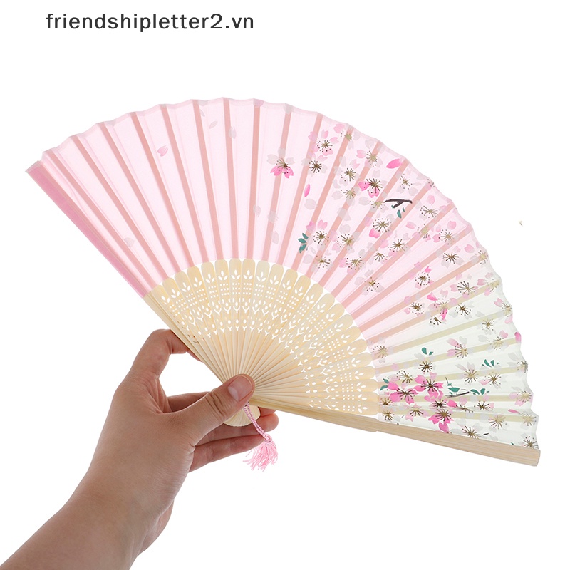 1 Quạt Xếp Cầm Tay Phong Cách Trung Hoa Nhật Bản