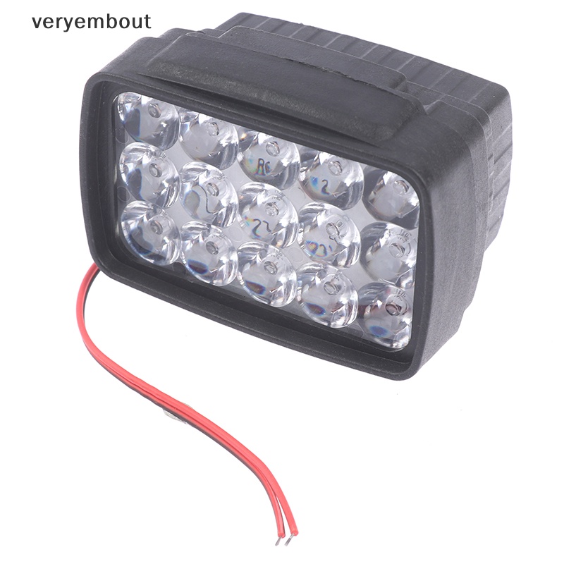 Đèn Pha LED 15 Bóng 1000LM Chuyên Dụng Cho Xe Mô Tô ATV Scooter