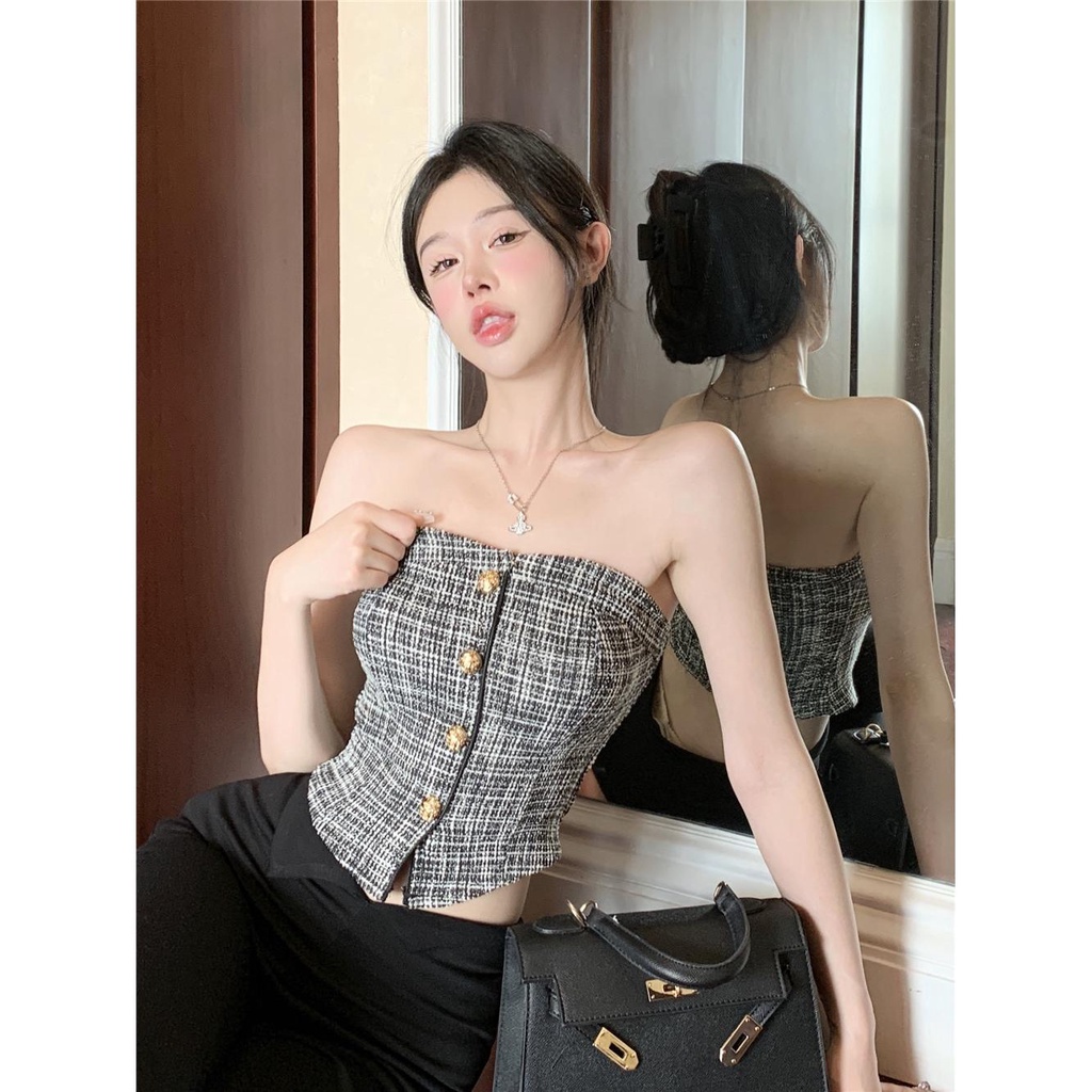 Áo Ống Ôm Dáng Phong Cách Pháp Thời Trang Mùa Hè Kiểu Mới