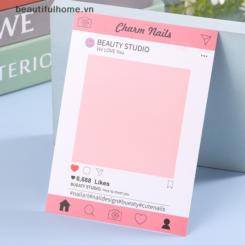 Bộ 10 Thẻ Giấy Cạc Tông Trưng Bày Móng Tay Giả