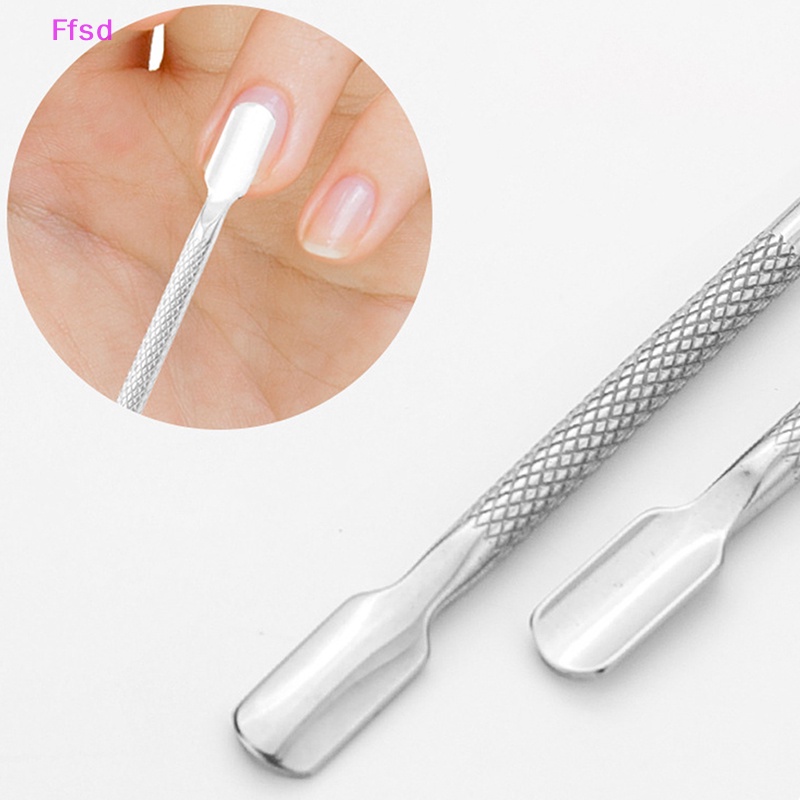 {Ffsd} Dụng Cụ Hai Đầu Làm Sạch Da Chết Móng Tay Dạng Muỗng * Bán Chạy