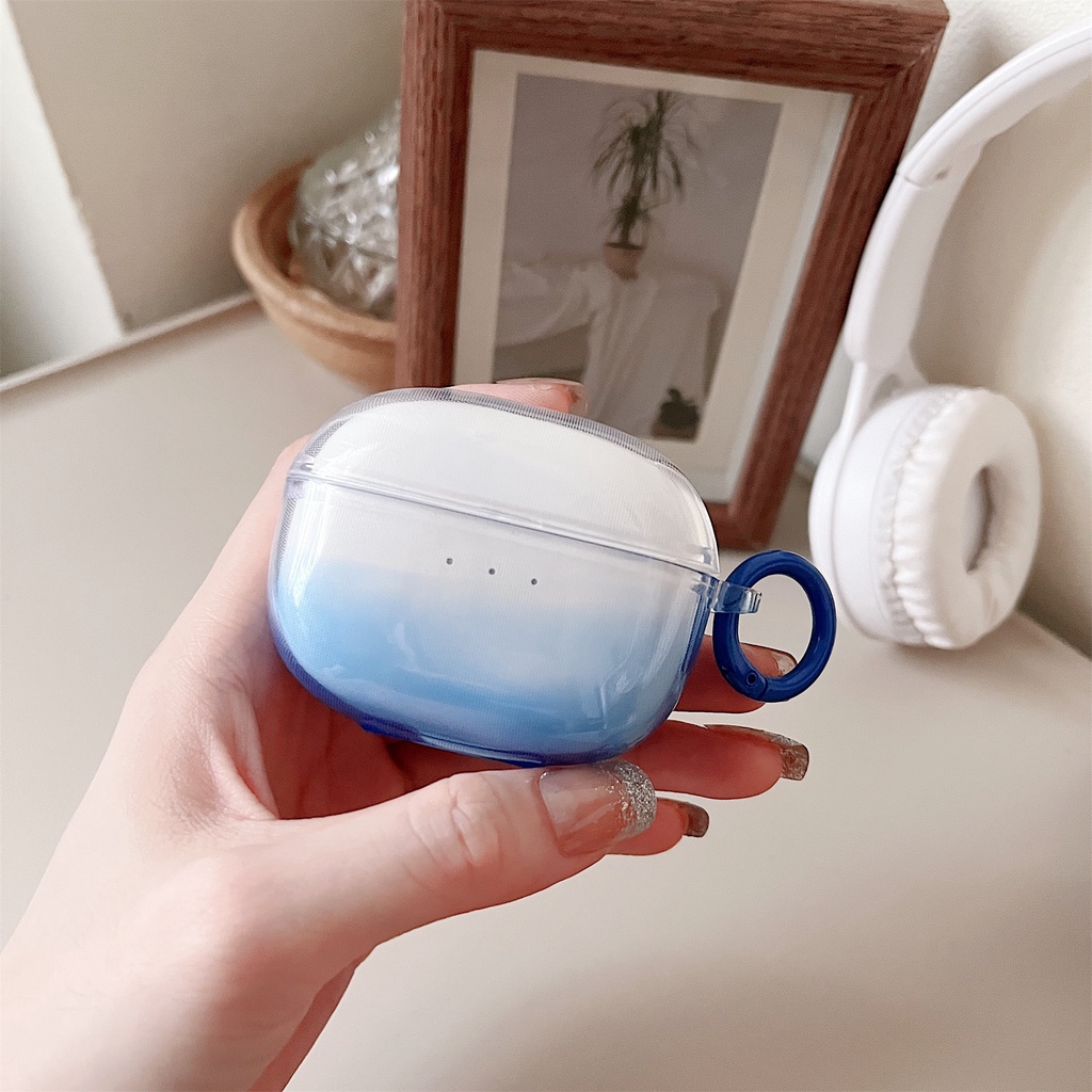 Vỏ Bảo Vệ Hộp Sạc Tai Nghe Không Dây UGREEN HiTune T3 TWS Bằng Silicon TPU Mềm Trong Suốt Chống Sốc Chống Rơi Kèm Móc