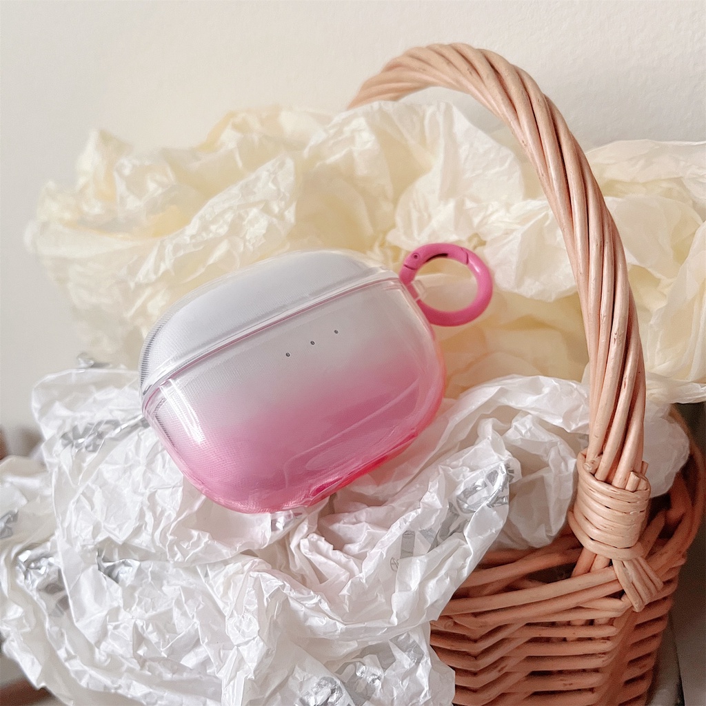 Vỏ Bảo Vệ Hộp Sạc Tai Nghe Không Dây UGREEN HiTune T3 TWS Bằng Silicon TPU Mềm Trong Suốt Chống Sốc Chống Rơi Kèm Móc