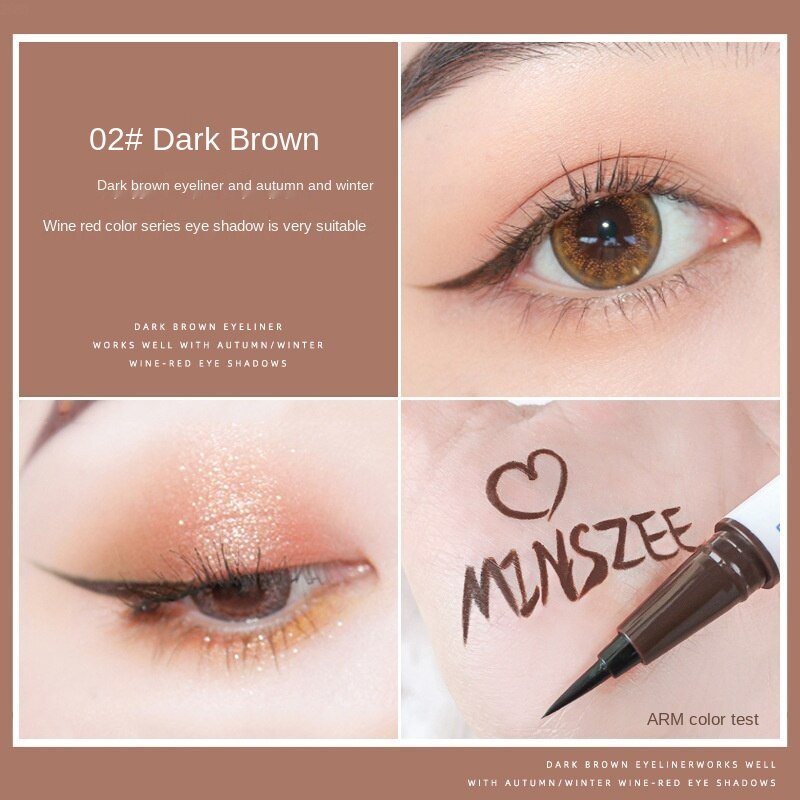 Kẻ Mắt MINSZEE Không Nở Rất ổn Không Thấm Nước Bền Vững Bút kẻ mắt lâu trôi không lem